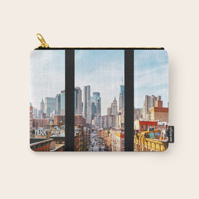 New York City Window Panoramic Carry All Pouch Gallery Image 1