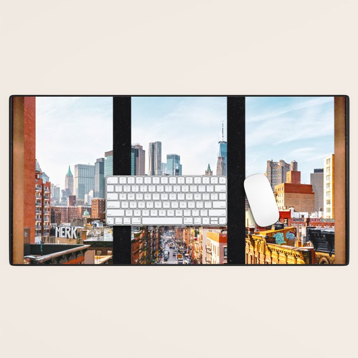 New York City Window Panoramic Desk Mat Gallery Image 1