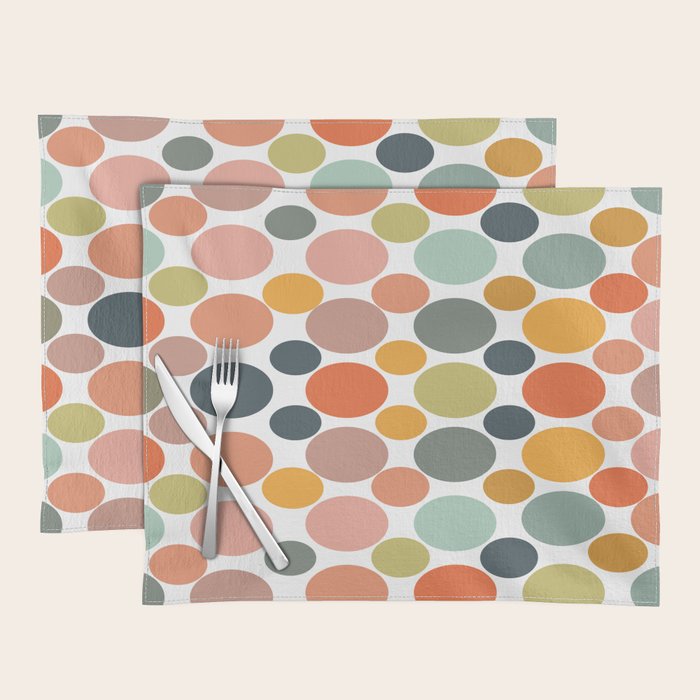 Cheerful Polka Dots  Placemat Gallery Image 2