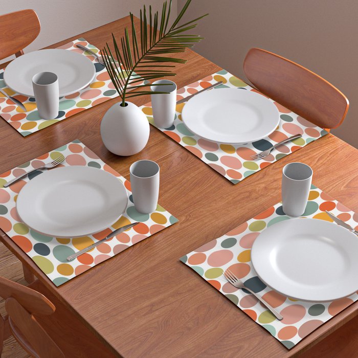 Cheerful Polka Dots  Placemat Gallery Image 2