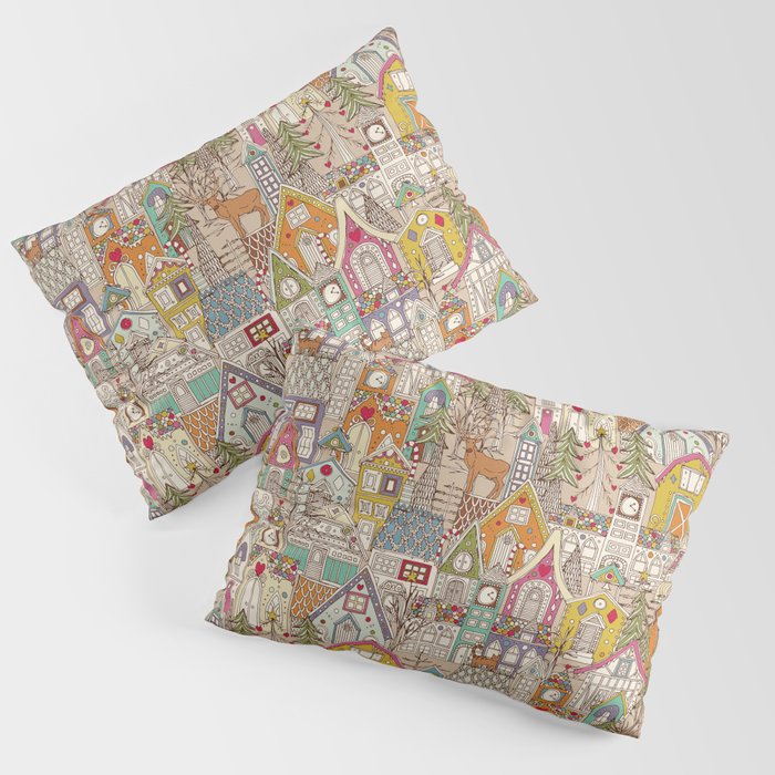 vintage gingerbread town Pillow Sham Gallery Image 3