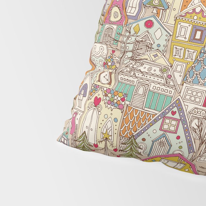 vintage gingerbread town Pillow Sham Gallery Image 4