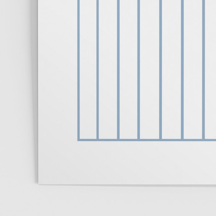 Minimal Arch XXV White and Blue Green Modern Geometric Lines Poster Gallery Image 3
