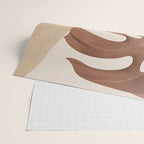 Abstract Art Tropical Leaves 3 Mocha Mousse Wrapping Paper Gallery Image 2