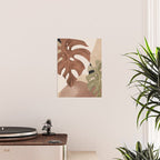 Abstract Art Tropical Leaves 3 Mocha Mousse Poster Gallery Image 2