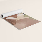 Abstract Art Tropical Leaves 3 Mocha Mousse Yoga Mat Gallery Image 2