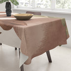 Abstract Art Tropical Leaves 3 Mocha Mousse Tablecloth Gallery Image 3
