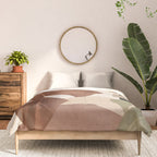 Abstract Art Tropical Leaves 3 Mocha Mousse Comforter Gallery Image 3