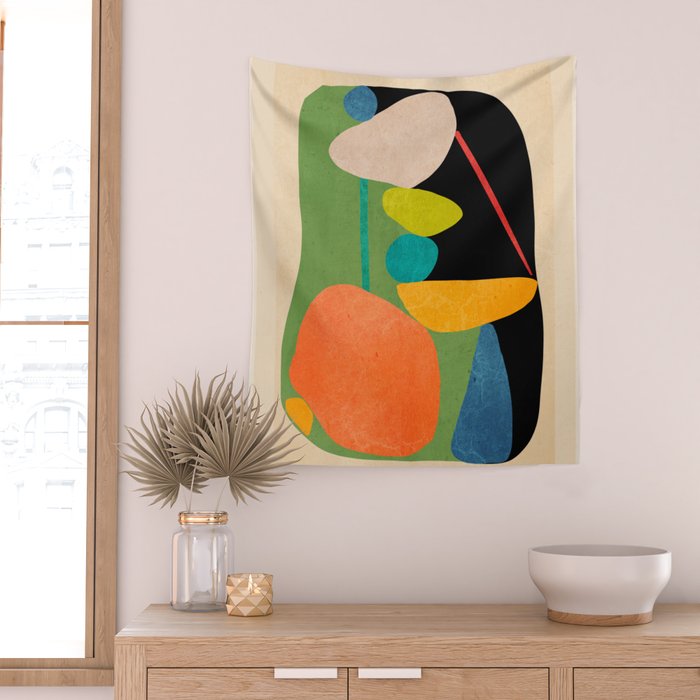 Abstract Stones 8 Wall Tapestry Gallery Image 2