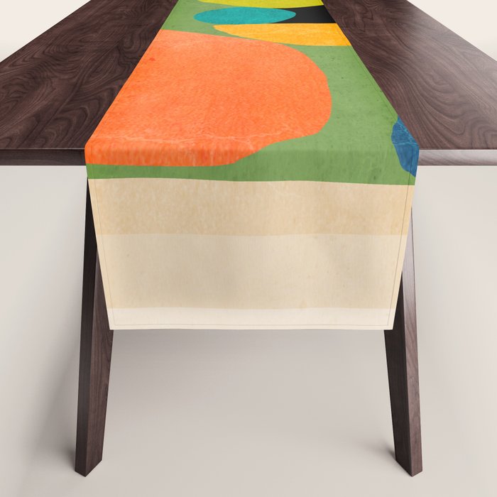 Abstract Stones 8 Table Runner Gallery Image 1