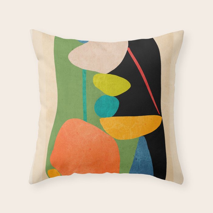 Abstract Stones 8 Throw Pillow Gallery Image 6