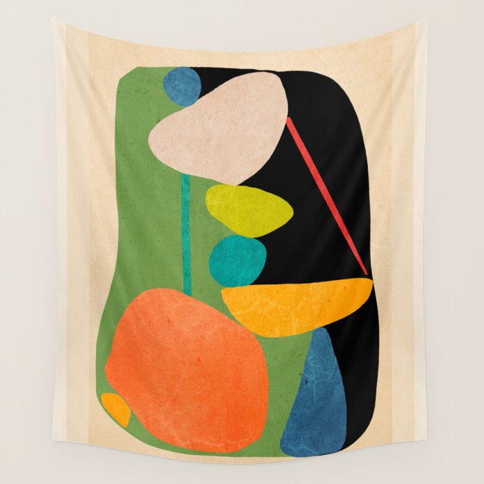 Abstract Stones 8 Wall Tapestry Gallery Image 4