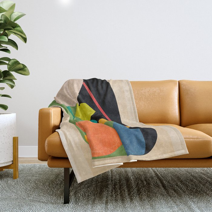 Abstract Stones 8 Throw Blanket Gallery Image 1
