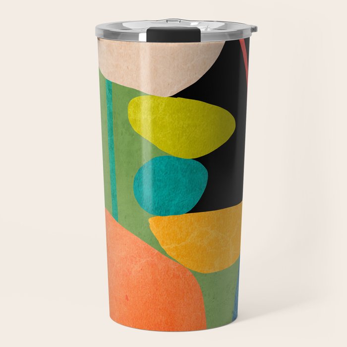 Abstract Stones 8 Travel Mug Gallery Image 1