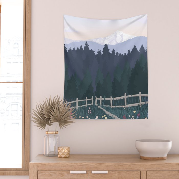 Powell Butte, Oregon Nature Park / National Parks, Portland Wall Tapestry Gallery Image 2
