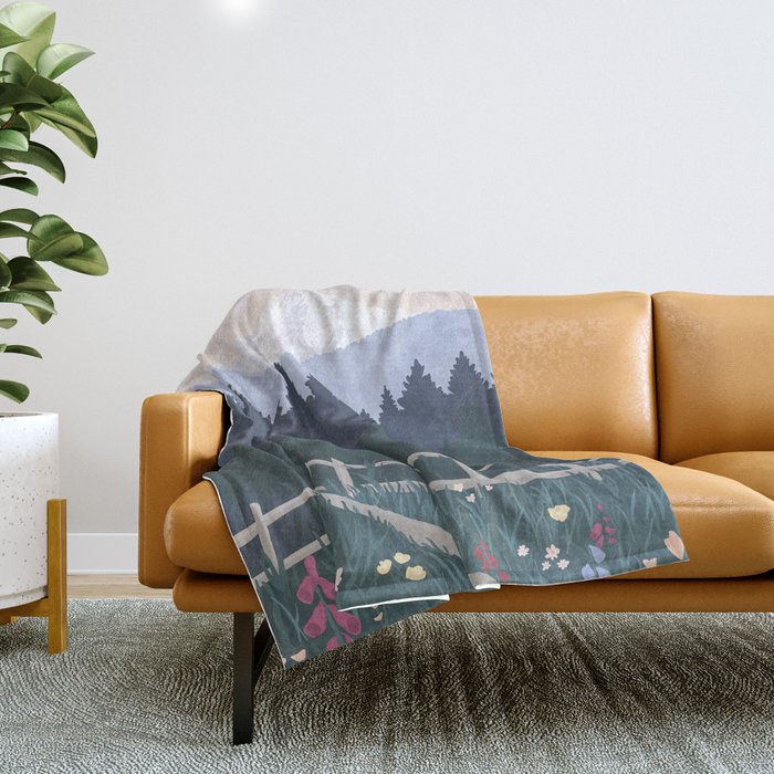 Powell Butte, Oregon Nature Park / National Parks, Portland Throw Blanket Gallery Image 1