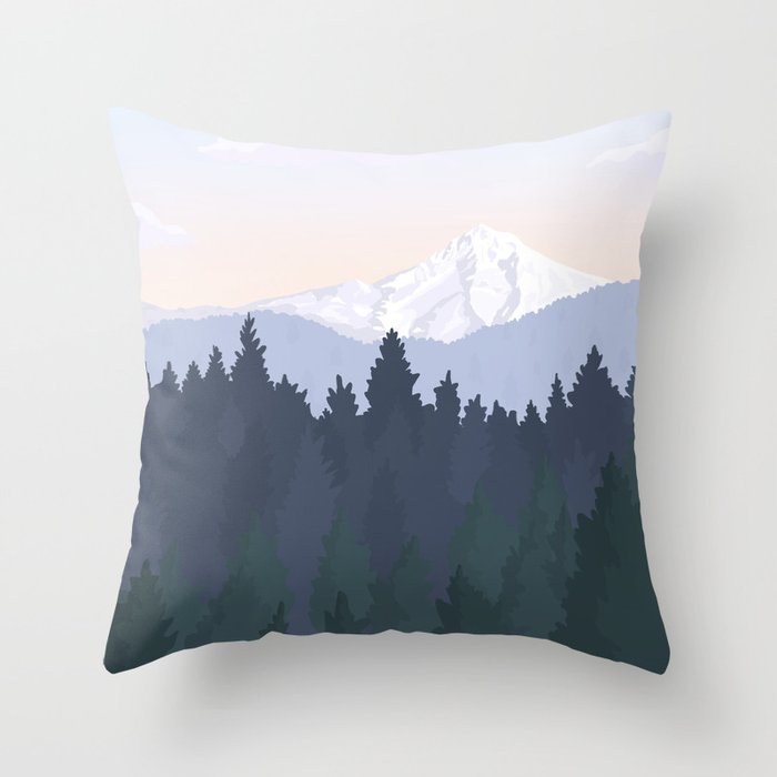 Powell Butte, Oregon Nature Park / National Parks, Portland Throw Pillow Gallery Image 1