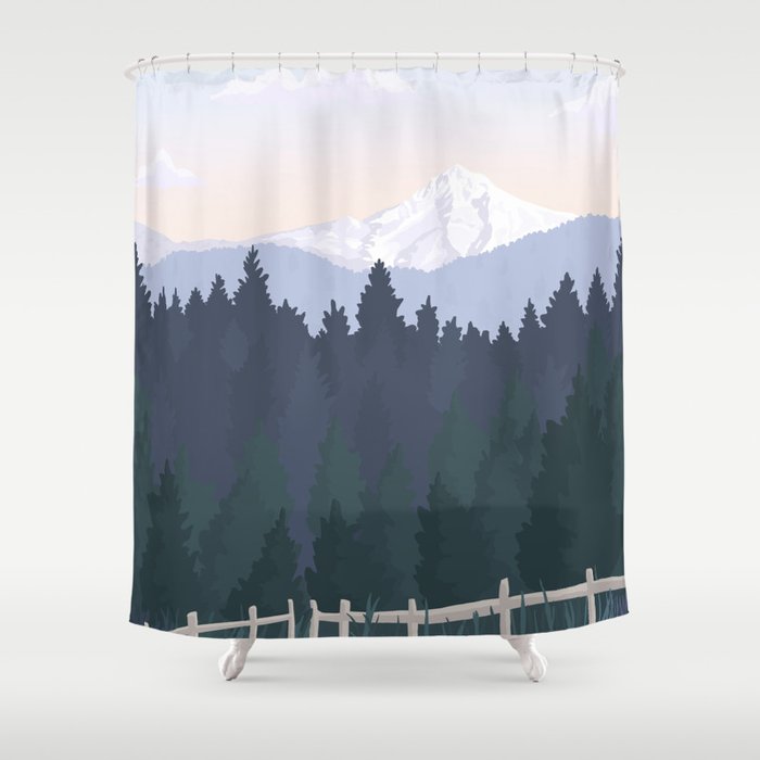 Powell Butte, Oregon Nature Park / National Parks, Portland Shower Curtain Gallery Image 1