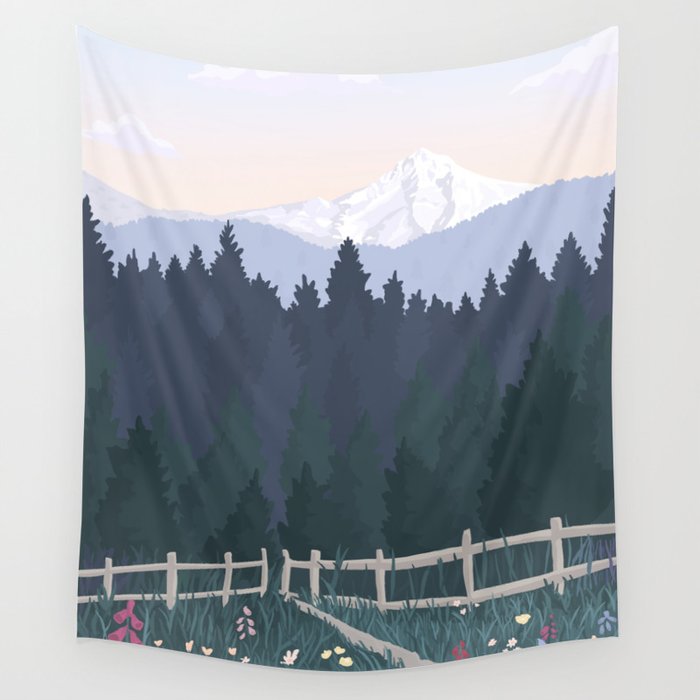 Powell Butte, Oregon Nature Park / National Parks, Portland Wall Tapestry Gallery Image 1