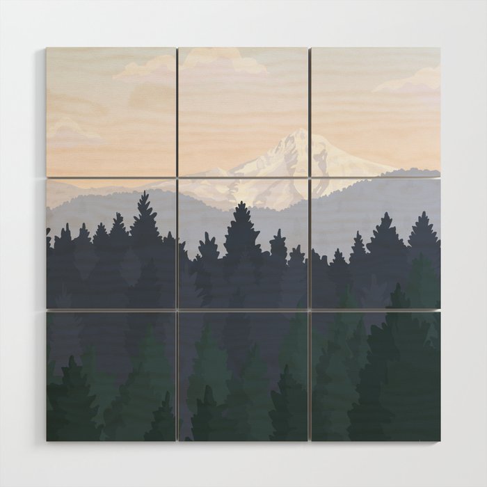Powell Butte, Oregon Nature Park / National Parks, Portland Wood Wall Art Gallery Image 1