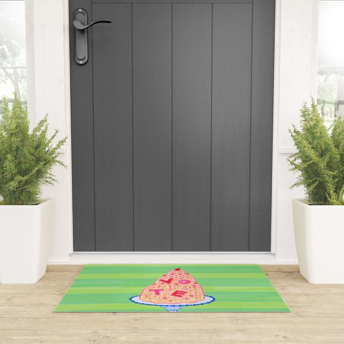 Mold the Future & Vote in Lime Green Welcome Mat Gallery Image 3