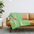 Mold the Future & Vote in Lime Green Throw Blanket Gallery Image 1