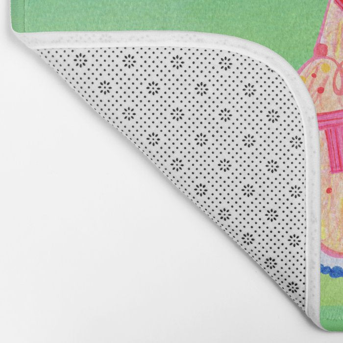 Mold the Future & Vote in Lime Green Bath Mat Gallery Image 2