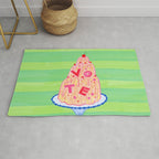 Mold the Future & Vote in Lime Green Rug Gallery Image 1