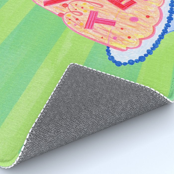 Mold the Future & Vote in Lime Green Rug Gallery Image 4