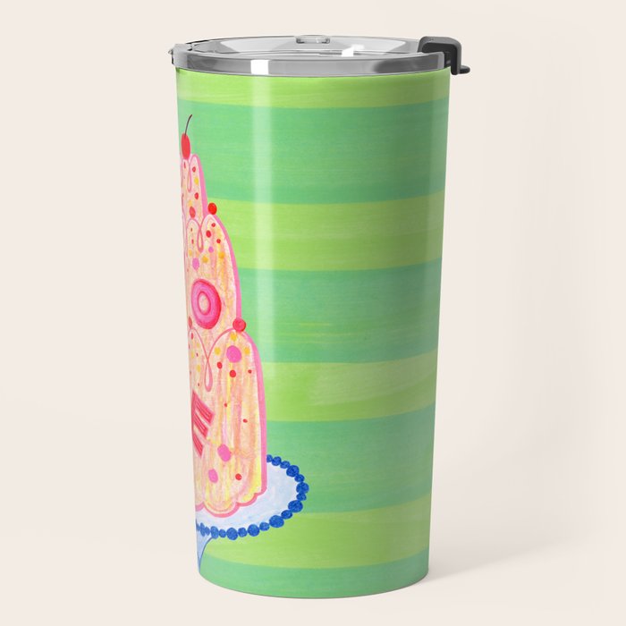 Mold the Future & Vote in Lime Green Travel Mug Gallery Image 2