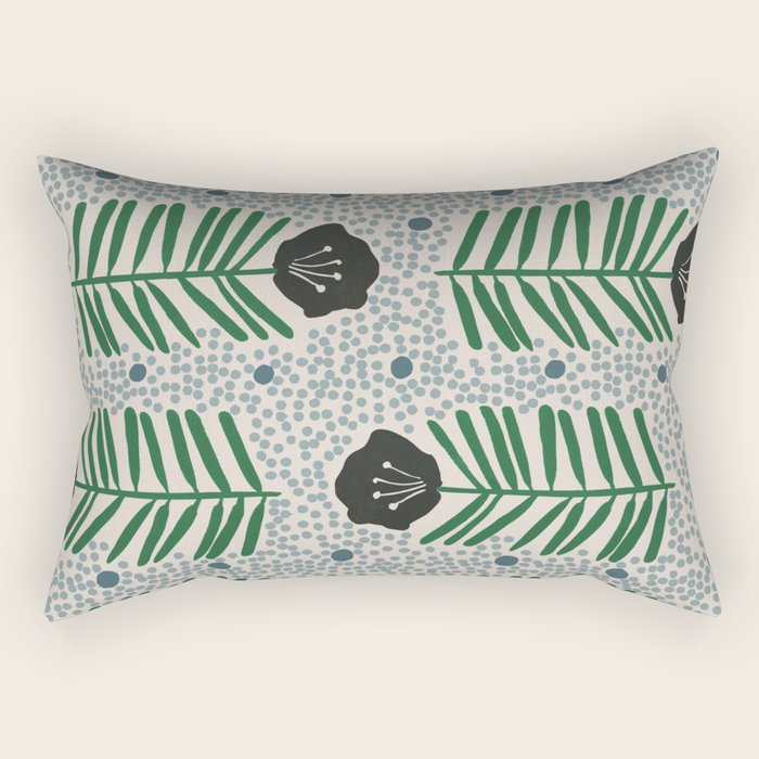 Seedling Floral Rectangular Pillow Gallery Image 1