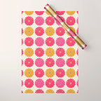 Retro Summer Daisies VII Wrapping Paper Gallery Image 1