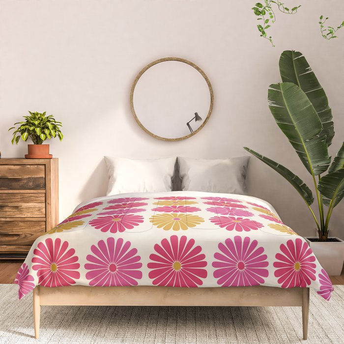 Retro Summer Daisies VII Comforter Gallery Image 3