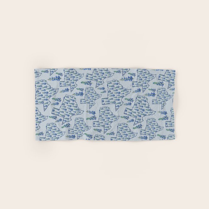 Texas Blue Bonnets Bath Towel Gallery Image 1