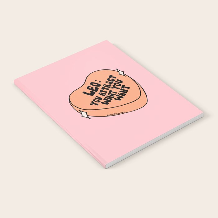 Leo Conversation Heart Notebook Gallery Image 2