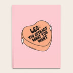Leo Conversation Heart Notebook Gallery Image 4
