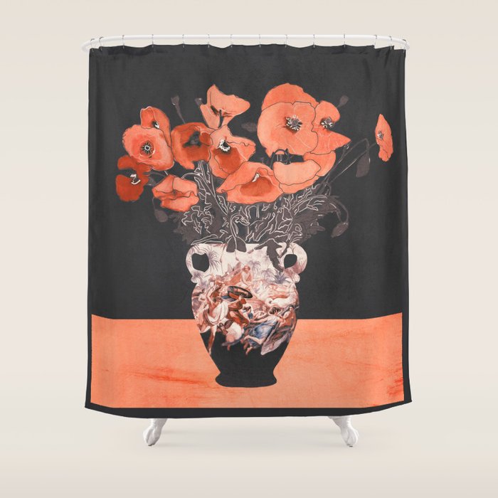 POPPY BOUQUET 2 Shower Curtain Gallery Image 1