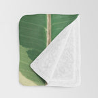Leaf Study Throw Blanket Gallery Image 3