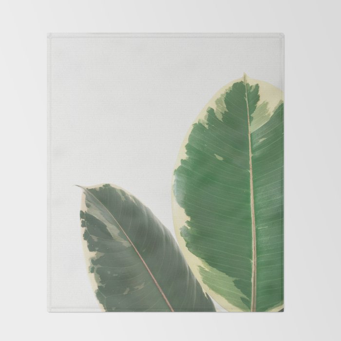 Leaf Study Throw Blanket Gallery Image 2