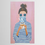 Cozy Morning Coffee Vibes Tablecloth Gallery Image 2