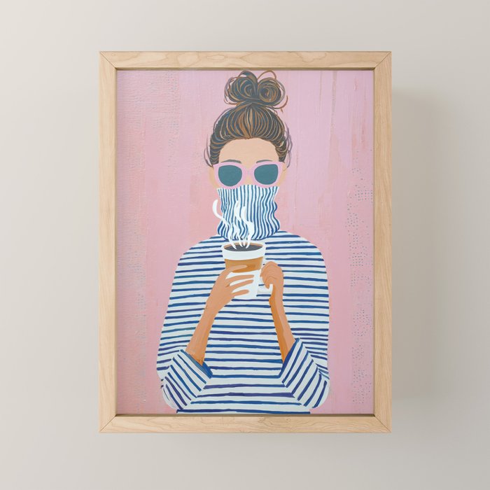 Cozy Morning Coffee Vibes Mini Art Print Gallery Image 1
