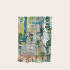 Imagine: A bright abstract painting in green, pink, and neon yellow by Alyssa Hamilton Art Wall Hanging Gallery Image 1