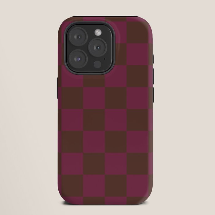 Chocolate x Ripe Berry Mixed Checker iPhone Case Gallery Image 11