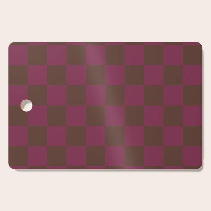 Chocolate x Ripe Berry Mixed Checker Cutting Board Gallery Image 1