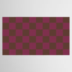 Chocolate x Ripe Berry Mixed Checker Tablecloth Gallery Image 2