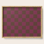 Chocolate x Ripe Berry Mixed Checker Serving Tray Gallery Image 1