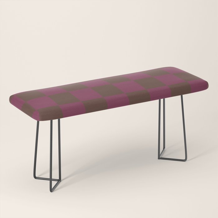 Chocolate x Ripe Berry Mixed Checker Bench Gallery Image 1