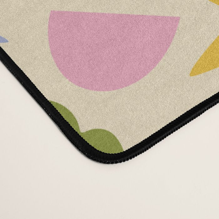 Abstract organic nature art shape pattern Desk Mat Gallery Image 4