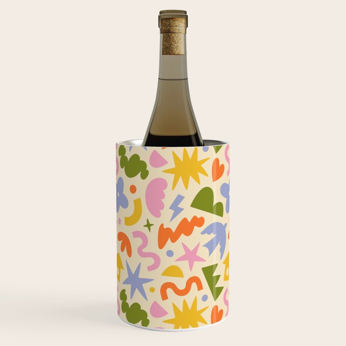 Abstract organic nature art shape pattern Wine Chiller Gallery Image 1