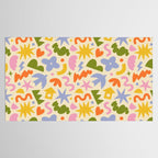 Abstract organic nature art shape pattern Tablecloth Gallery Image 2